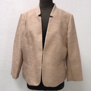 NWT Talbots Pink Metallic Blazer Size 18